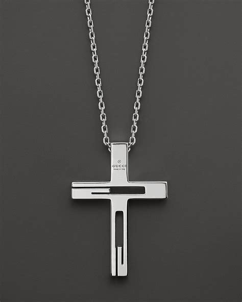 gucci cross necklace retired|Gucci Sterling Silver Cross Necklace .